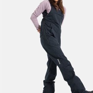 Burton Black Snow Bib with Pockets